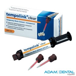 Tempolink Clear, Temporary Resin Cement - 5ml, 8 Tips