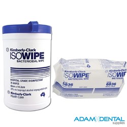 Kimberly-Clark Isowipes 70% Alcohol Disinfectant Wipes