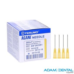 Terumo Agani Hypodermic Needles 20G 25mm Sterile 100pk 100/pk