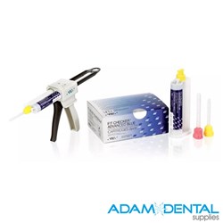 GC FIT CHECKER Advanced Blue cartridges 56g x 2 with 6 mixing tips for fit checking and occlusal registration in dental clinics