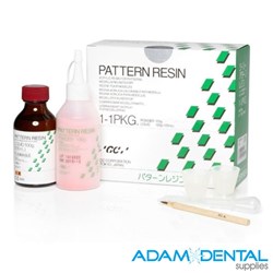 Pattern Resin Kit with 100g powder and 105ml liquid for precise dental modelling, suitable for crown, bridge, removable and prosthetic framework fabrication in Australian dental clinics