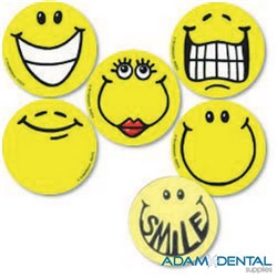 Smiley Faces Kids Dental Stickers 75 roll