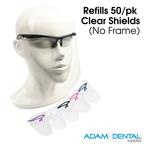 Refills 12/pk Shields (No Frame) Clear