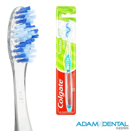 Colgate Twister Soft Toothbrush x 8/pk