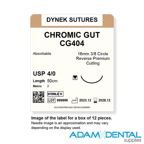 4/0 50cm 12/pk 16mm 3/8 Circ RC