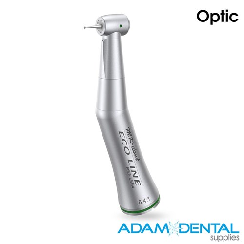 MK Dent Eco Line contra angle green band optic latch slow speed dental handpiece with fibre optics for professional dental clinics in Australia