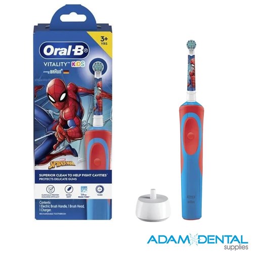 Kids Vitality Spiderman Power Brush Age 3 Plus