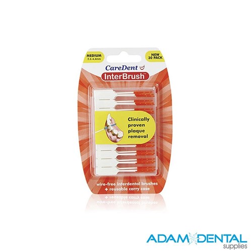 Retails Pack Medium Orange 30 Brushes x 6 Packs