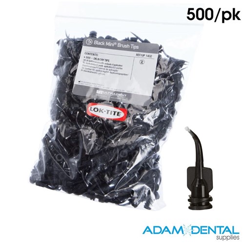 Ultradent Black Mini BRUSH Tips 500/pk