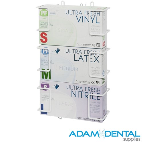 Triple Frame Glove Dispenser Metal Wire for 100/pk boxes