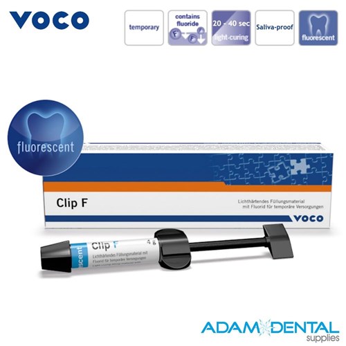 VOCO Clip F 2 x 4g Syr Fluro LC Temp Fill Material